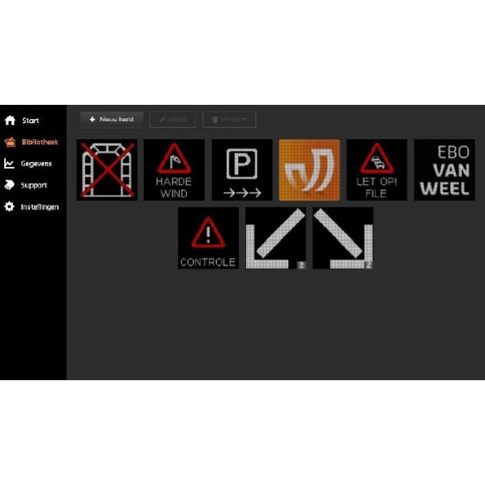 Panou VMS Matrix LED RGB - rabatabil - 1 fata activa